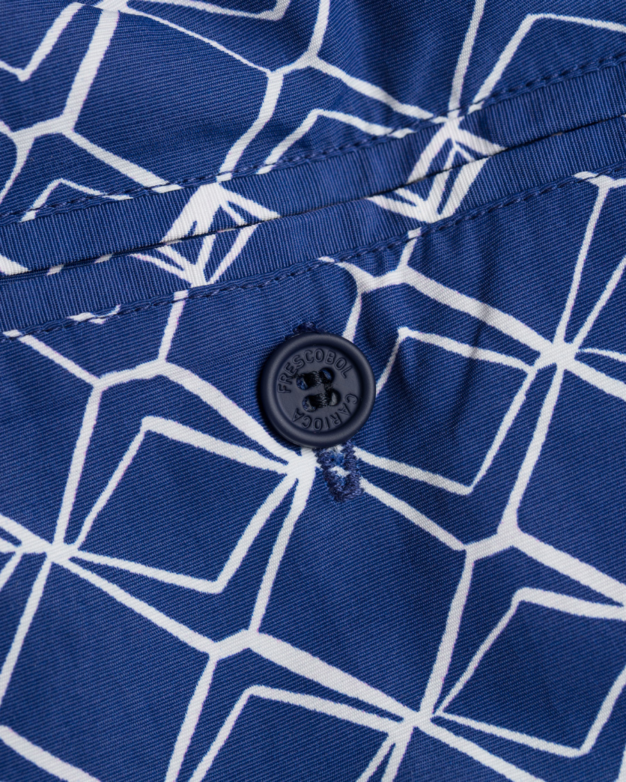 Heren | Zwembroek | Frescobol Carioca | Short Sport Swim Trunk Colunas Print Navy/White