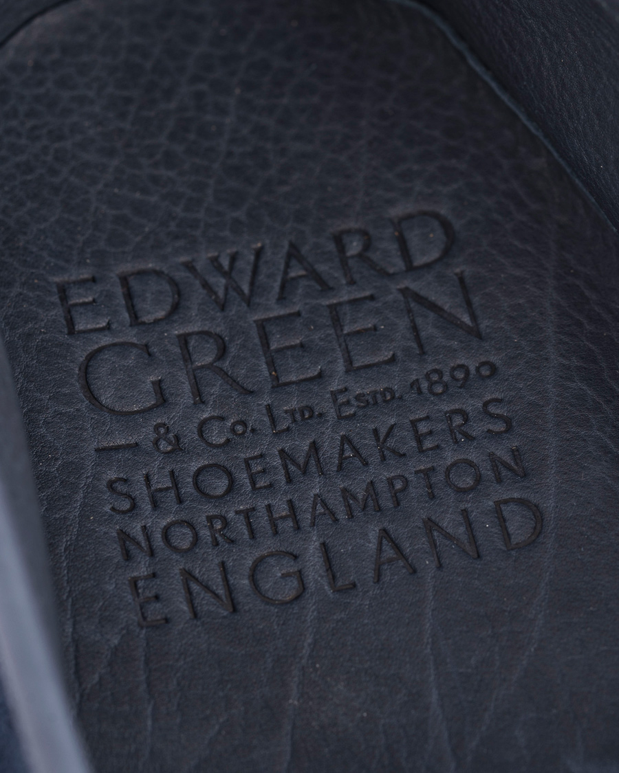 Homme | Edward Green Portland I Tassel Travel Slipper Navy | Edward Green | Portland I Tassel Travel Slipper Navy