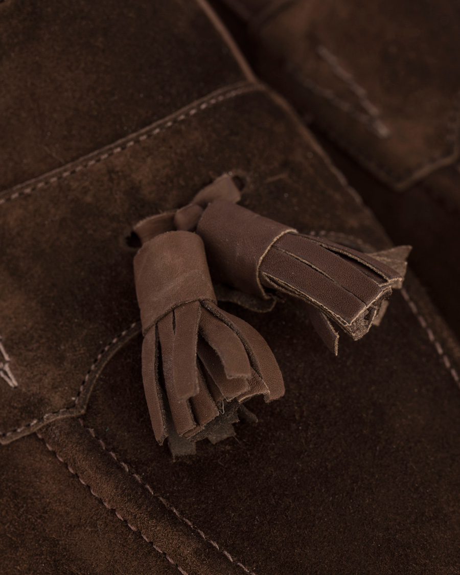 Homme | Edward Green Portland I Tassel Travel Slipper Brown | Edward Green | Portland I Tassel Travel Slipper Brown
