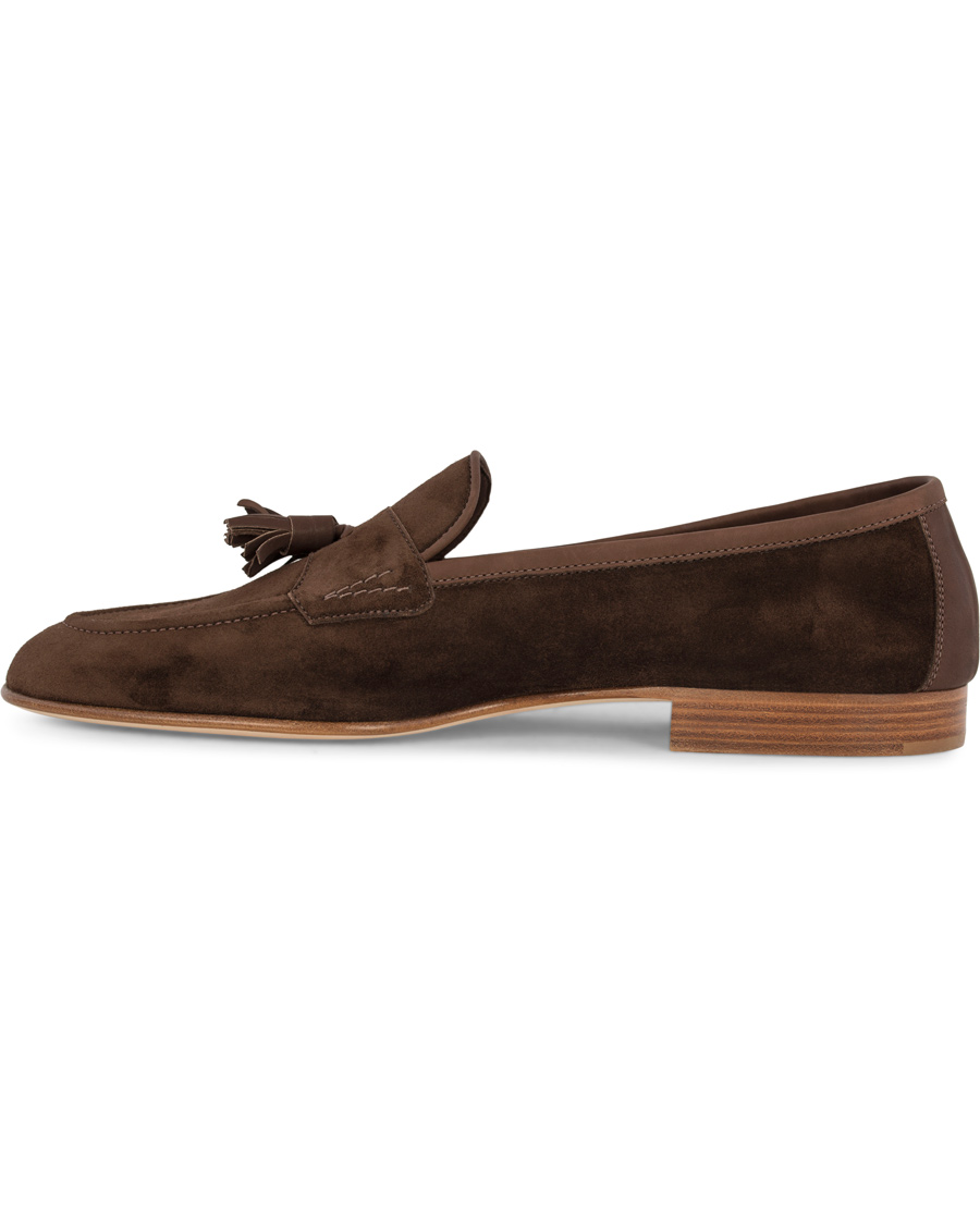 Homme | Edward Green Portland I Tassel Travel Slipper Brown | Edward Green | Portland I Tassel Travel Slipper Brown