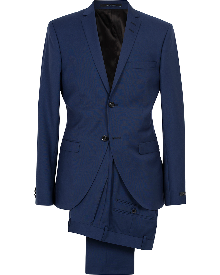 Homme | Costumes | Tiger of Sweden | Jil 100% Wool Suit Deep Blue