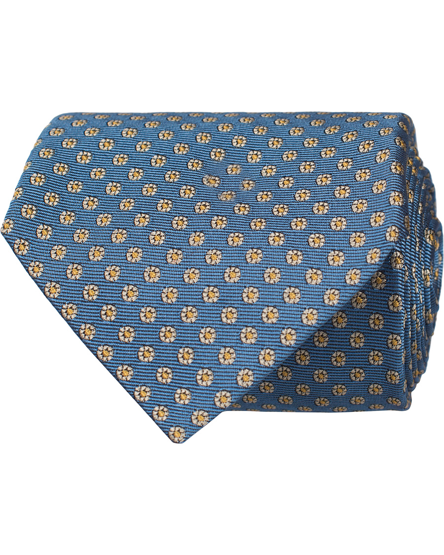 Homme | Paul Smith Accessories Woven Micro Medalion 8 cm Silk Tie Light Blue | Paul Smith Accessories | Woven Micro Medalion 8 cm Silk Tie Light Blue