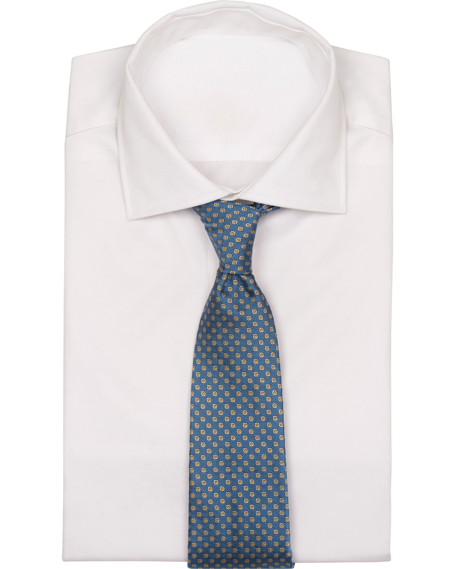 Homme | Paul Smith Accessories Woven Micro Medalion 8 cm Silk Tie Light Blue | Paul Smith Accessories | Woven Micro Medalion 8 cm Silk Tie Light Blue