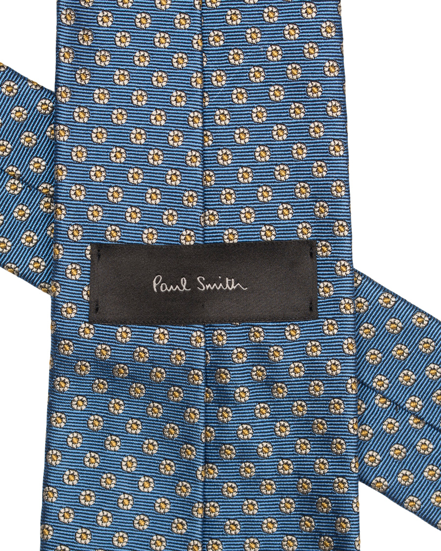 Homme | Paul Smith Accessories Woven Micro Medalion 8 cm Silk Tie Light Blue | Paul Smith Accessories | Woven Micro Medalion 8 cm Silk Tie Light Blue