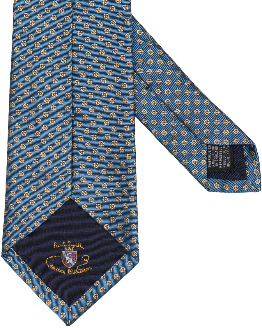 Homme | Paul Smith Accessories Woven Micro Medalion 8 cm Silk Tie Light Blue | Paul Smith Accessories | Woven Micro Medalion 8 cm Silk Tie Light Blue