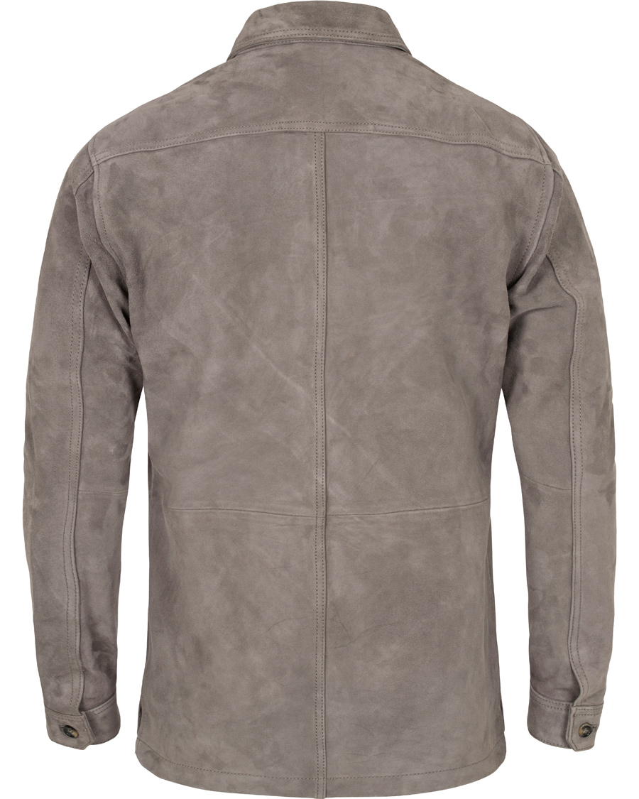 Homme | Manteaux Et Vestes | J.Lindeberg | Jonah Zip Suede Jacket Grey
