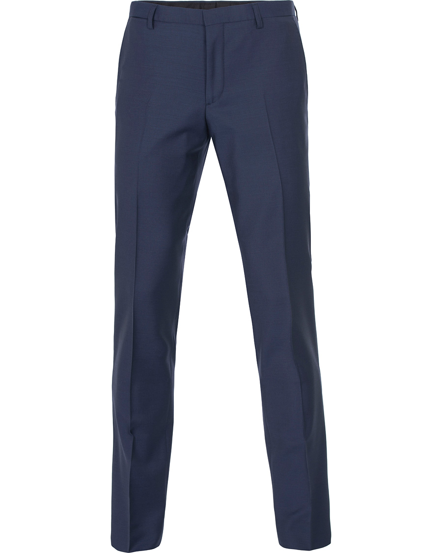 Homme | Pantalons | J.Lindeberg | Paulie Dressed Wool Trousers Blueberry