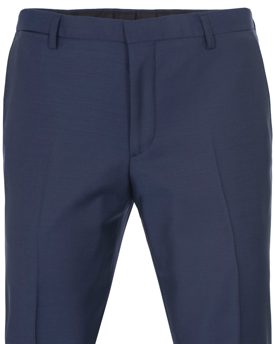 Homme | Pantalons | J.Lindeberg | Paulie Dressed Wool Trousers Blueberry