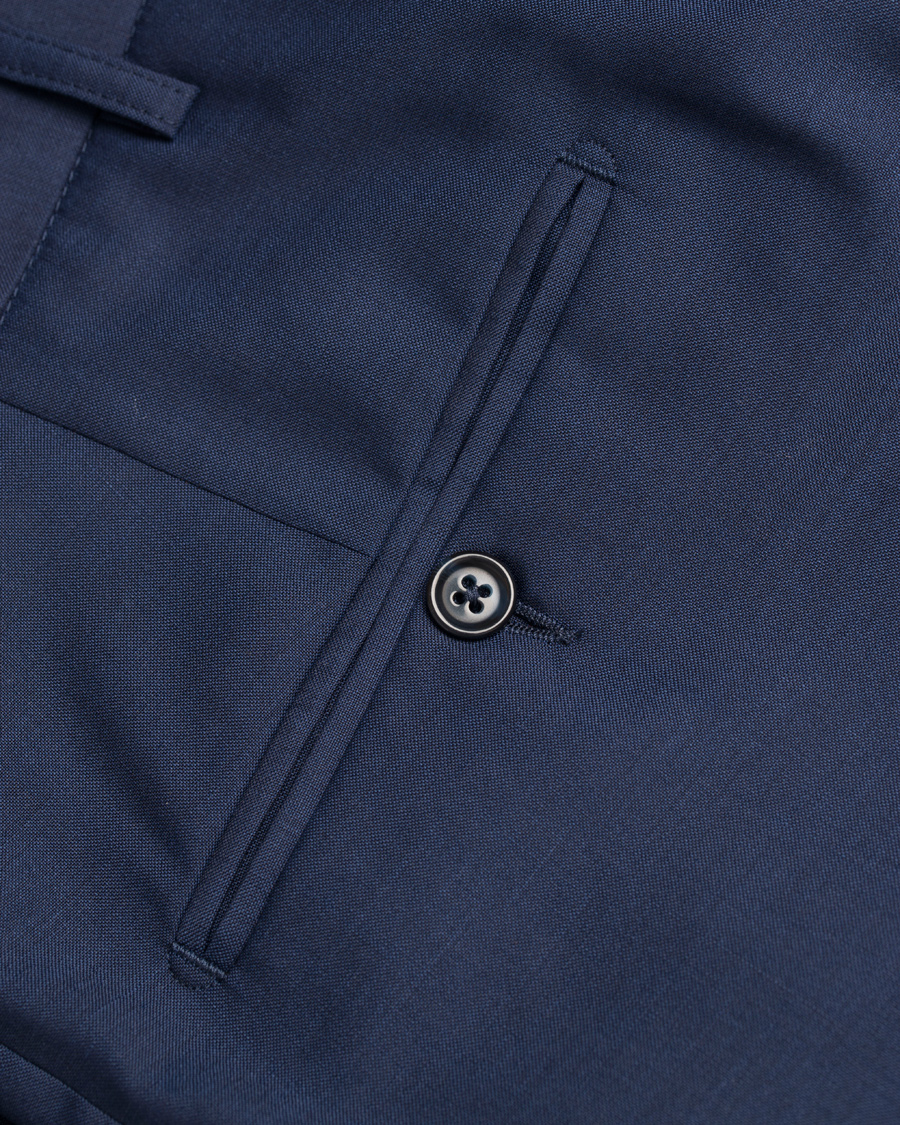 Homme | Pantalons | J.Lindeberg | Paulie Dressed Wool Trousers Blueberry
