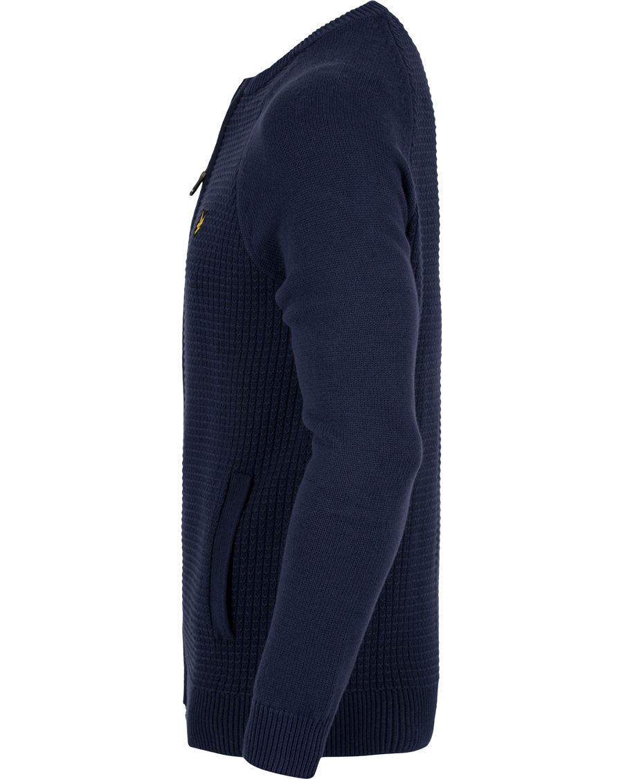 Homme | Pulls Et Tricots | Lyle & Scott | Crew Neck Garter Bomber Navy