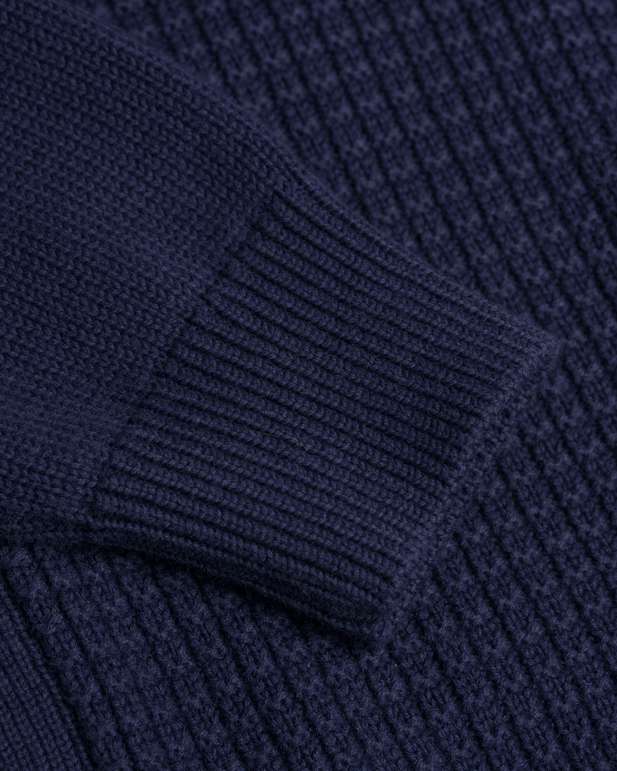 Homme | Pulls Et Tricots | Lyle & Scott | Crew Neck Garter Bomber Navy