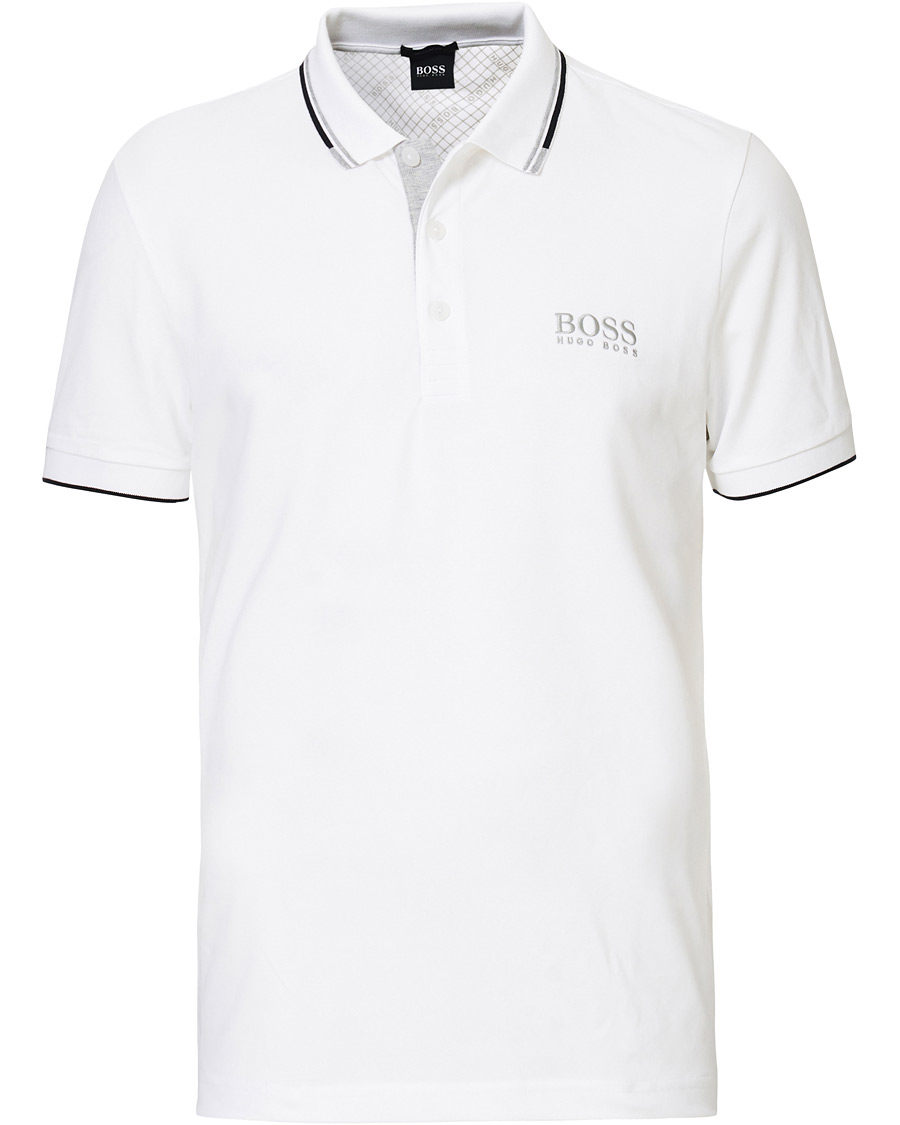 Homme | Polos | BOSS GREEN | BOSS Athleisure Paddy Pro Polo White