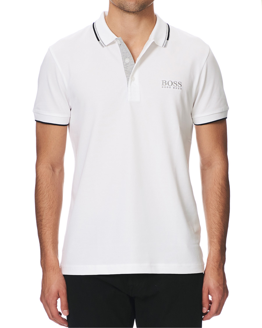 Homme | Polos | BOSS GREEN | BOSS Athleisure Paddy Pro Polo White