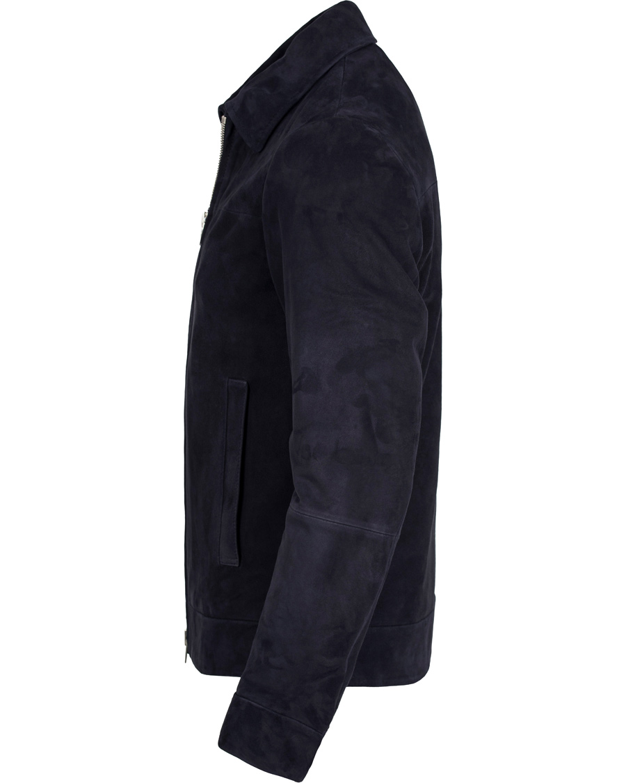 Homme | Manteaux Et Vestes | GANT Diamond G | Suede Windcheater Jacket Marine