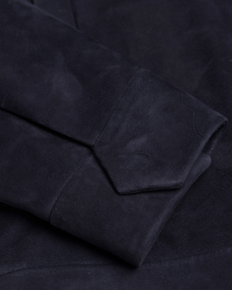 Homme | Manteaux Et Vestes | GANT Diamond G | Suede Windcheater Jacket Marine