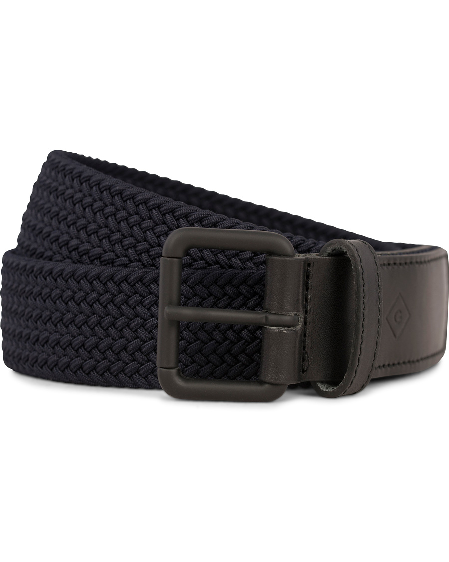 Homme | GANT Diamond G Elatstic Belt 3,5 cm Marine | GANT Diamond G | Elatstic Belt 3,5 cm Marine