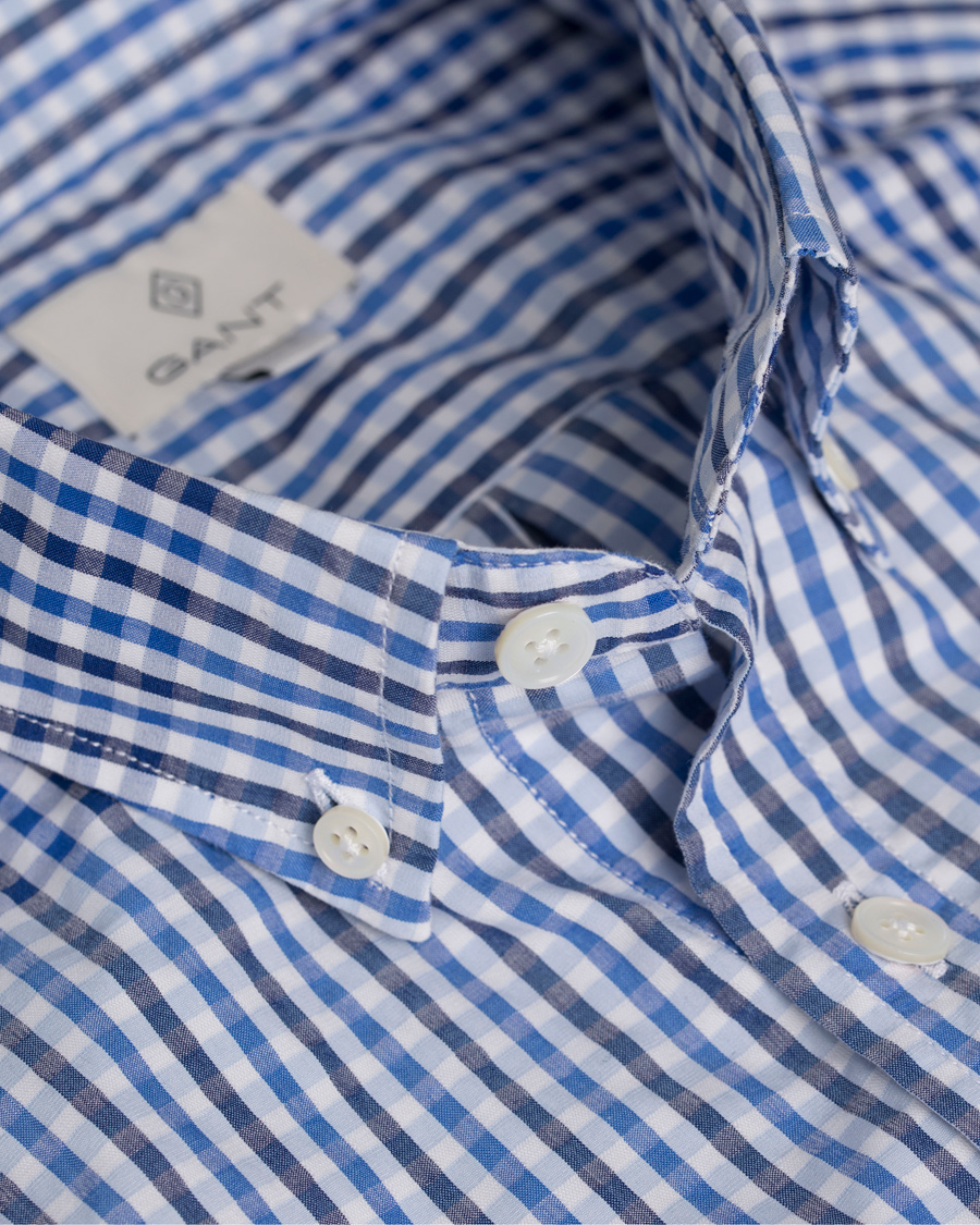 Homme | Chemises | GANT Diamond G | Check Block Fitted Body Shirt Yale Blue