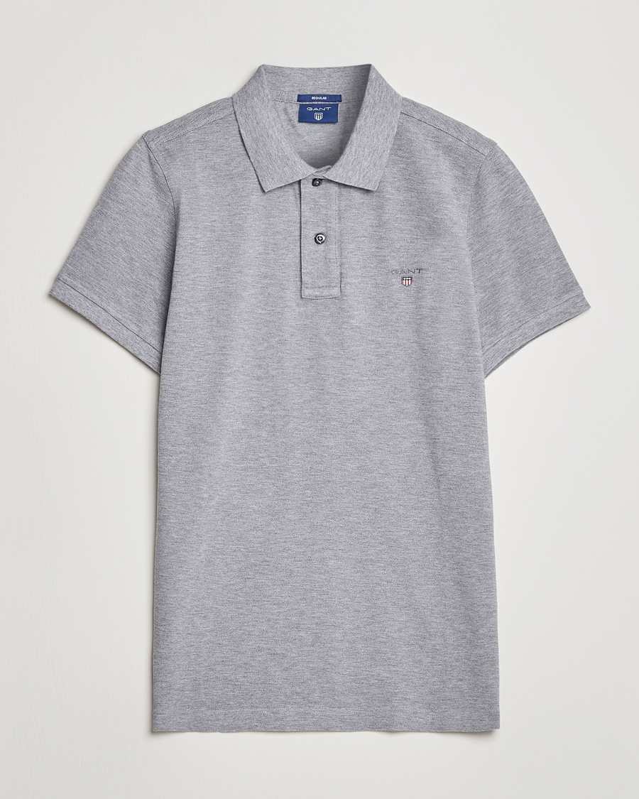 Homme | Polos | GANT | The Original Polo Grey Melange