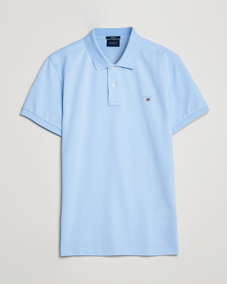 Homme | Polos | GANT | The Original Polo Capri Blue