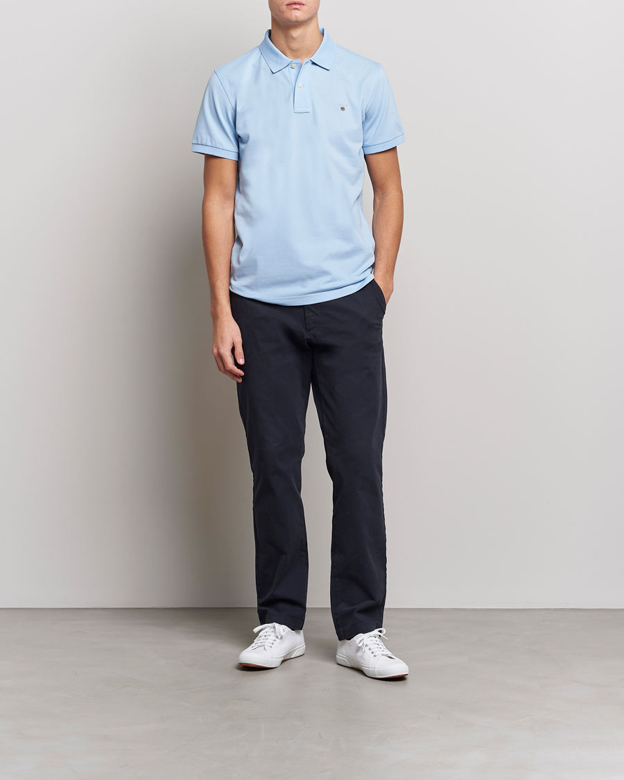 Homme | Polos | GANT | The Original Polo Capri Blue