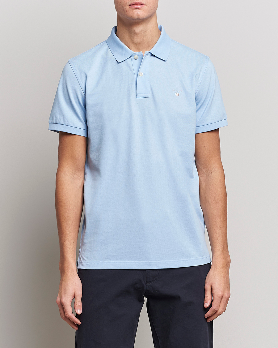 Homme | Polos | GANT | The Original Polo Capri Blue
