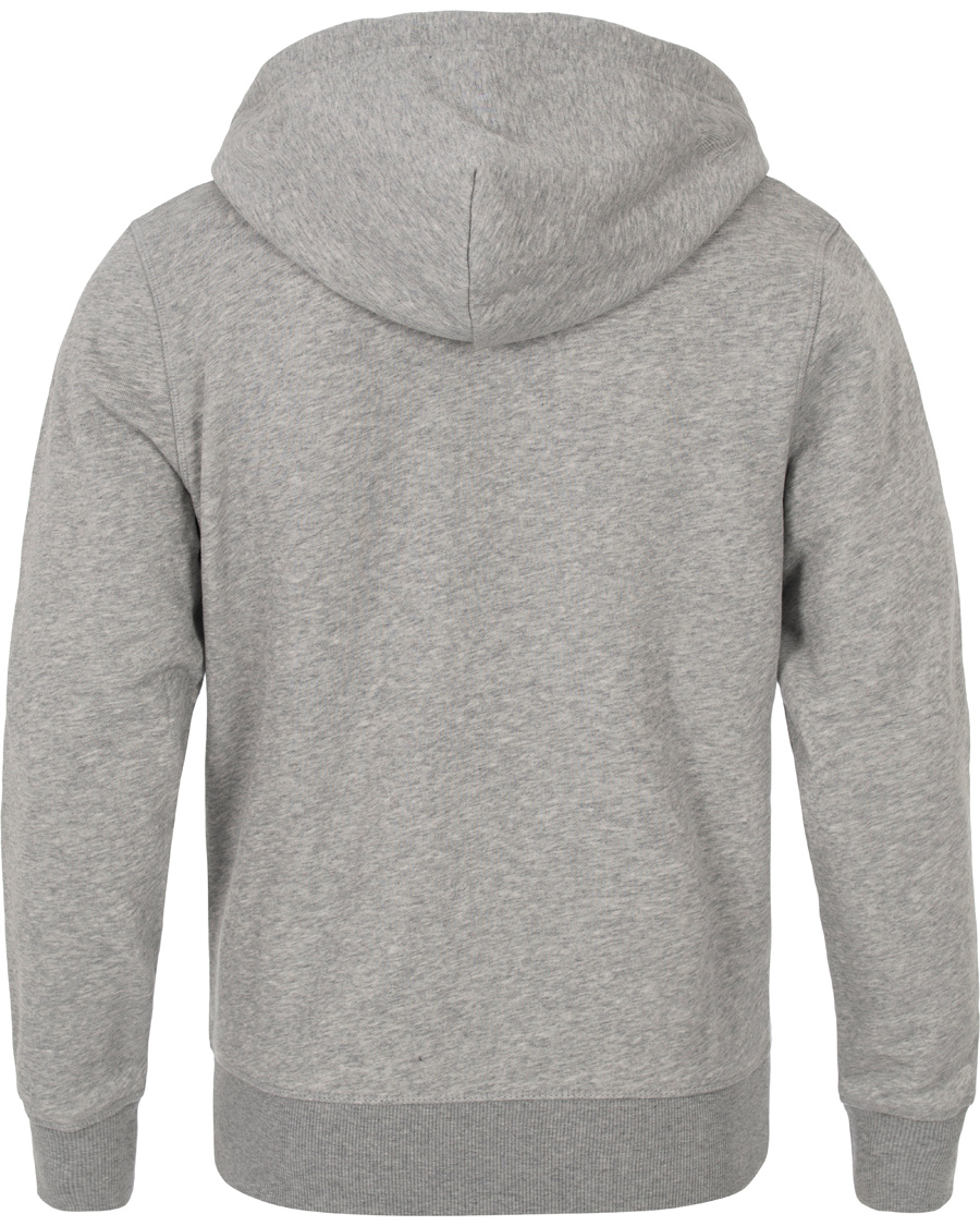 Homme | Pulls Et Tricots | GANT | Full Zip Hoodie Light Grey Melange