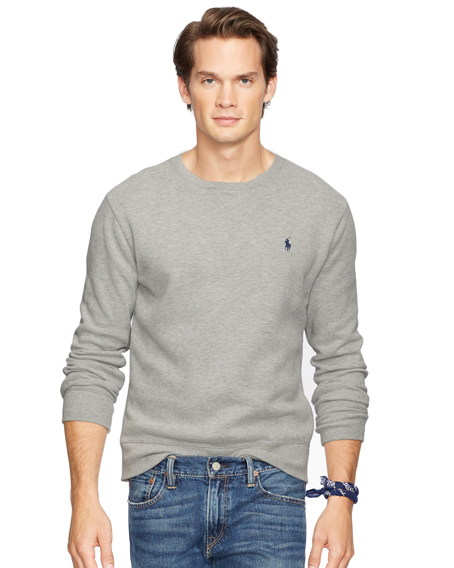 Heren | Truien | Polo Ralph Lauren | Plain C-Neck Sweater Flagstone Heather