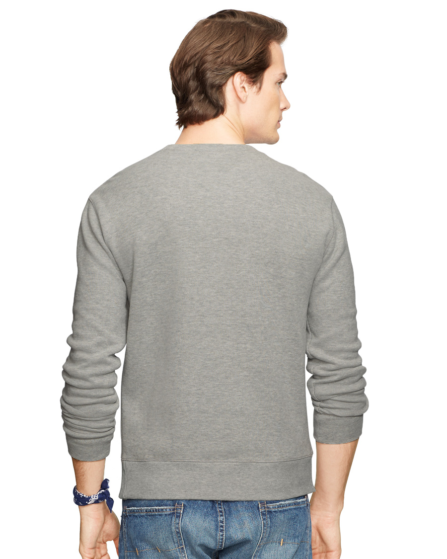 Heren | Truien | Polo Ralph Lauren | Plain C-Neck Sweater Flagstone Heather