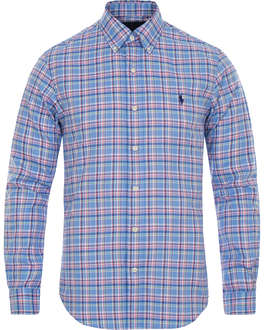Heren | Overhemden | Polo Ralph Lauren | Slim Fit Luxury Oxford Shirt Blue/Orange