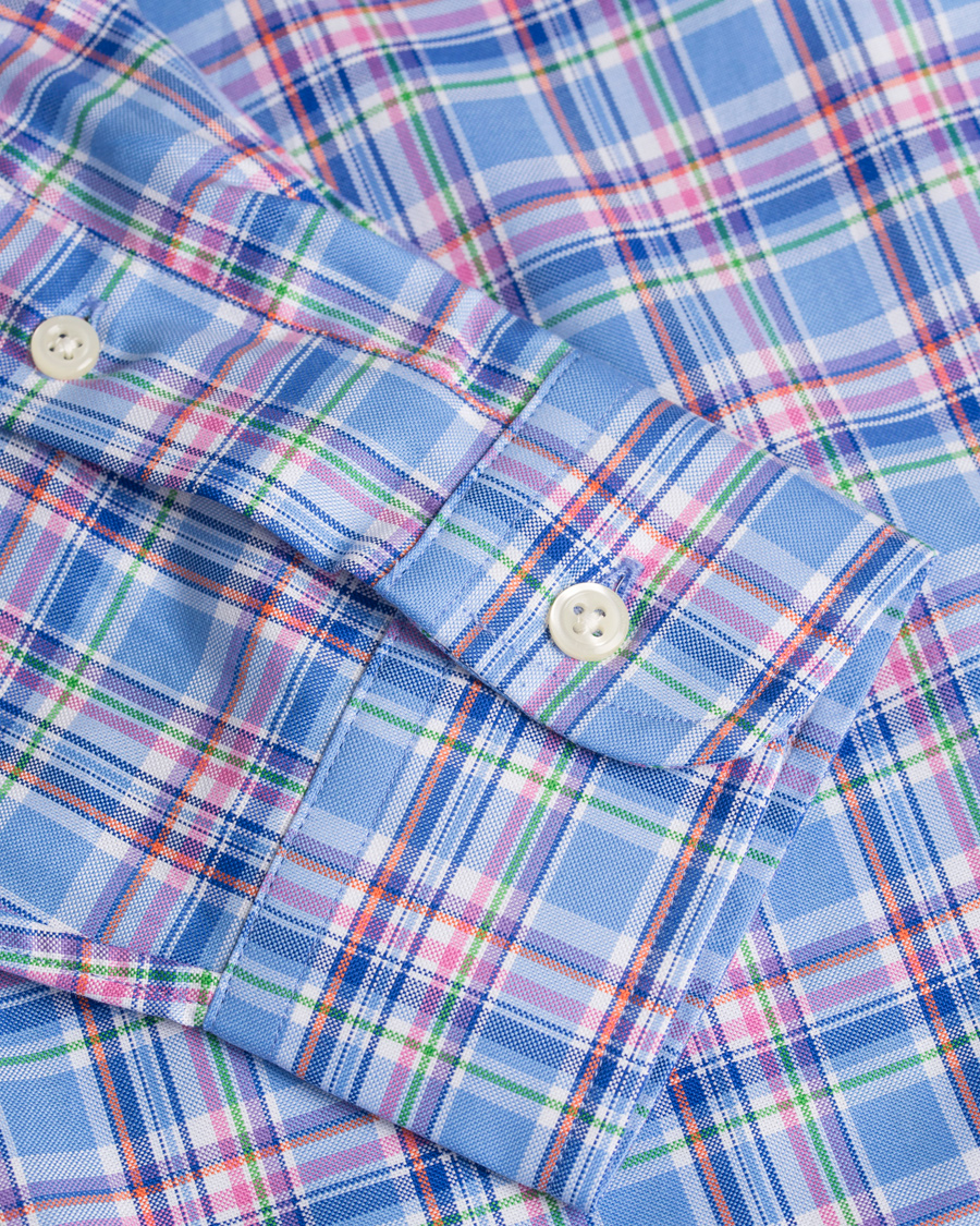 Heren | Overhemden | Polo Ralph Lauren | Slim Fit Luxury Oxford Shirt Blue/Orange