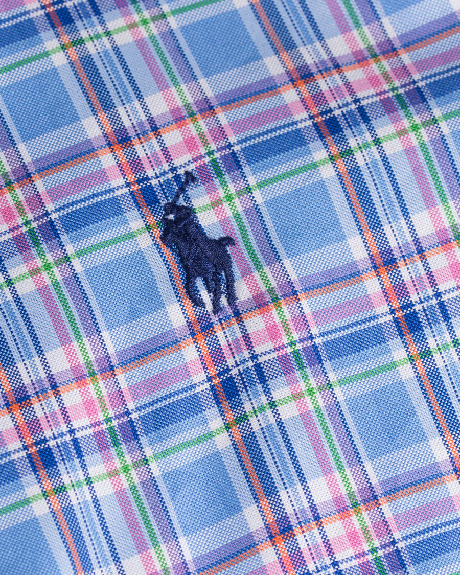 Heren | Overhemden | Polo Ralph Lauren | Slim Fit Luxury Oxford Shirt Blue/Orange