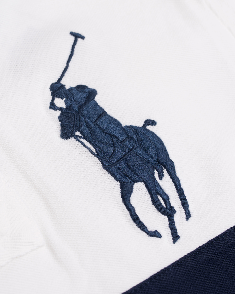 Homme | Polos | Polo Ralph Lauren | Blackwatch Block Stripe Polo White