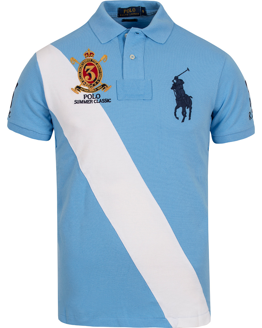 Homme | Polos | Polo Ralph Lauren | Blackwatch Diagonal Stripe Polo Chatham Blue