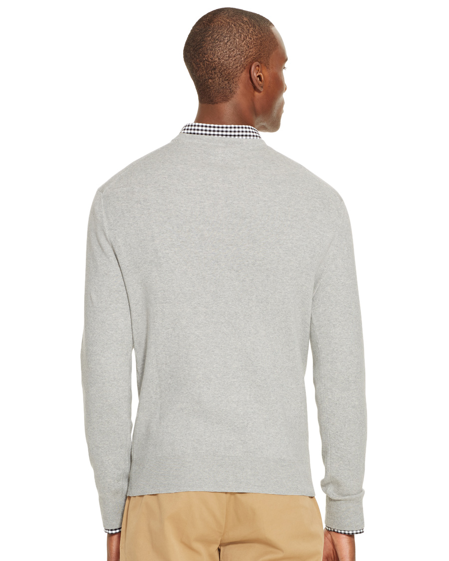 Homme | Pulls Et Tricots | Polo Ralph Lauren | Slim Fit Cotton C-Neck Pullover Grey Heather