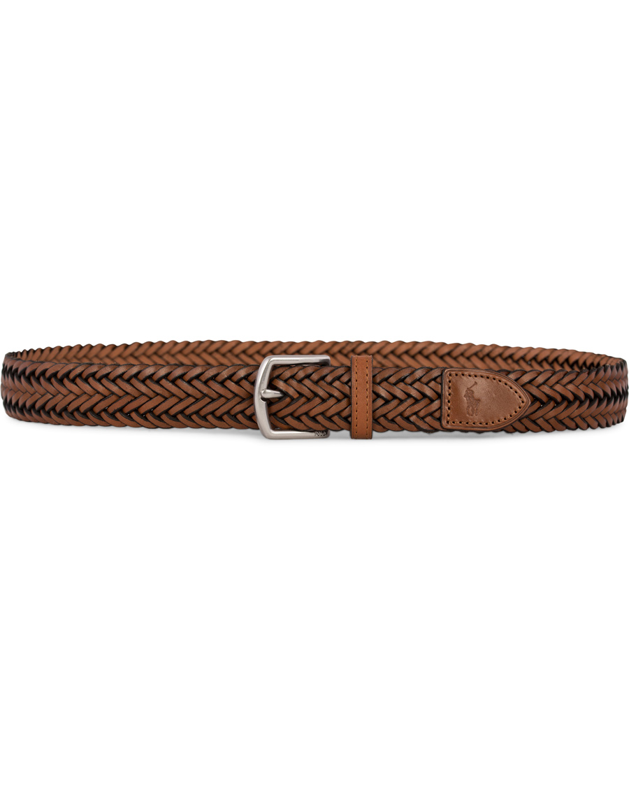 Homme | Polo Ralph Lauren Braided Leather Belt Cuoio Brown | Polo Ralph Lauren | Braided Leather Belt Cuoio Brown