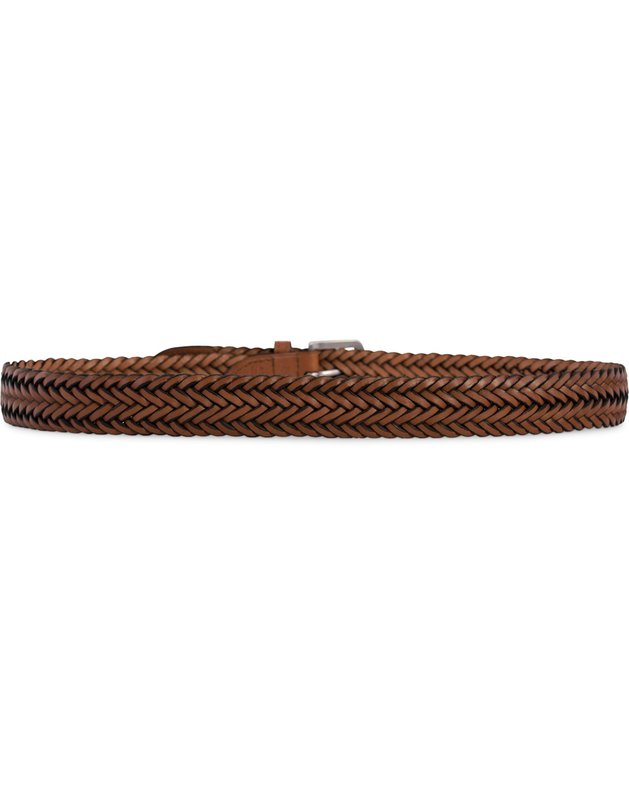 Homme | Polo Ralph Lauren Braided Leather Belt Cuoio Brown | Polo Ralph Lauren | Braided Leather Belt Cuoio Brown