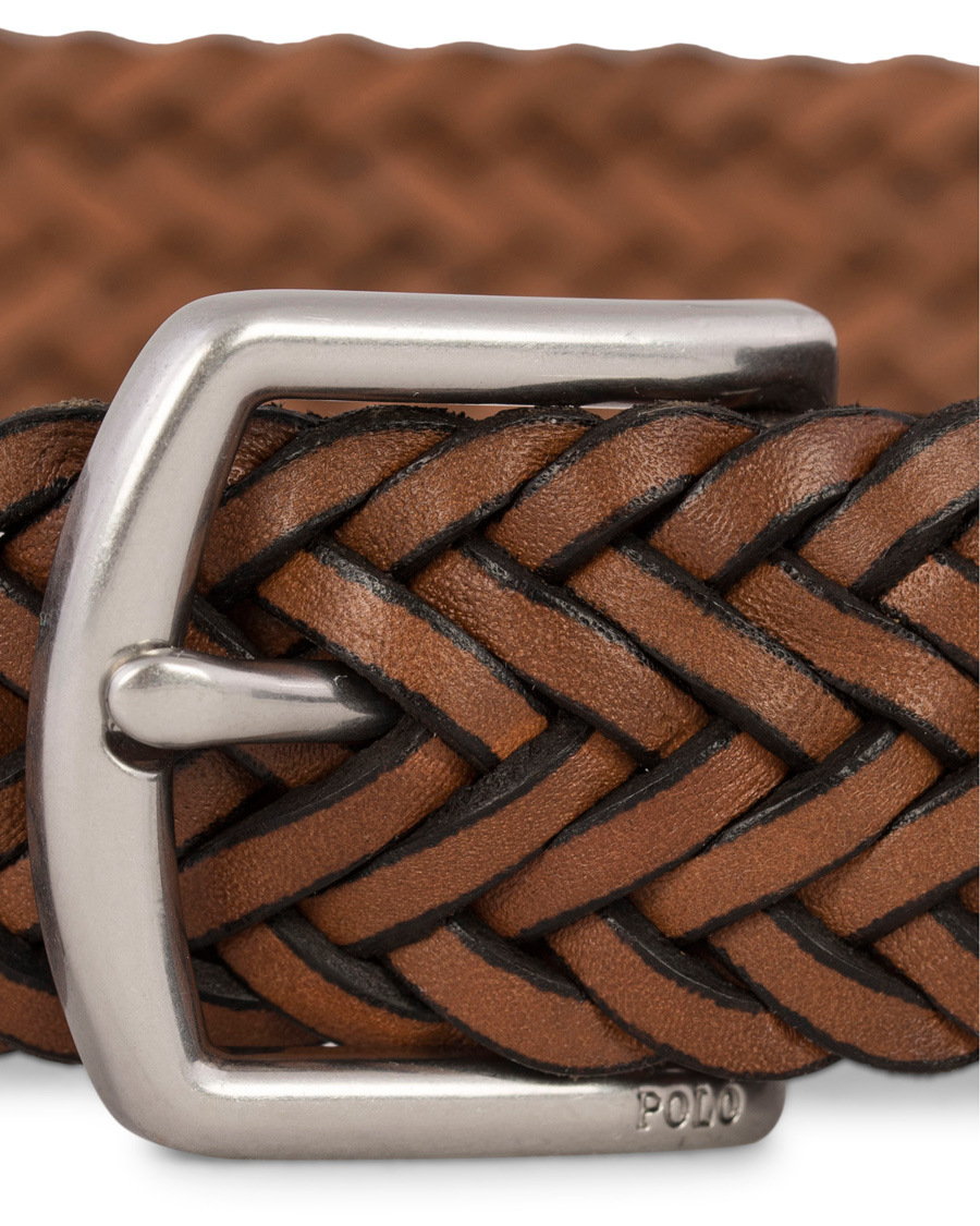 Homme | Polo Ralph Lauren Braided Leather Belt Cuoio Brown | Polo Ralph Lauren | Braided Leather Belt Cuoio Brown