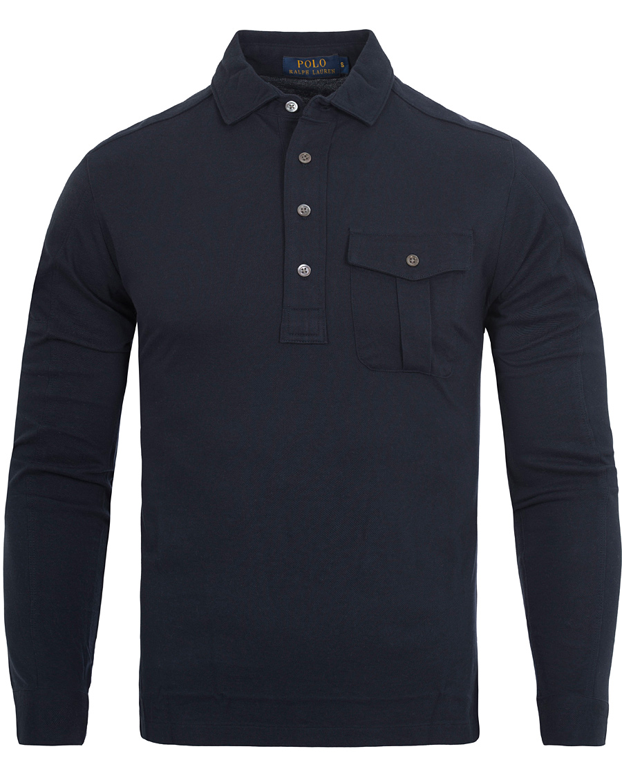 Heren | Truien | Polo Ralph Lauren | Moto Military Shirt Sweater Aviator Navy