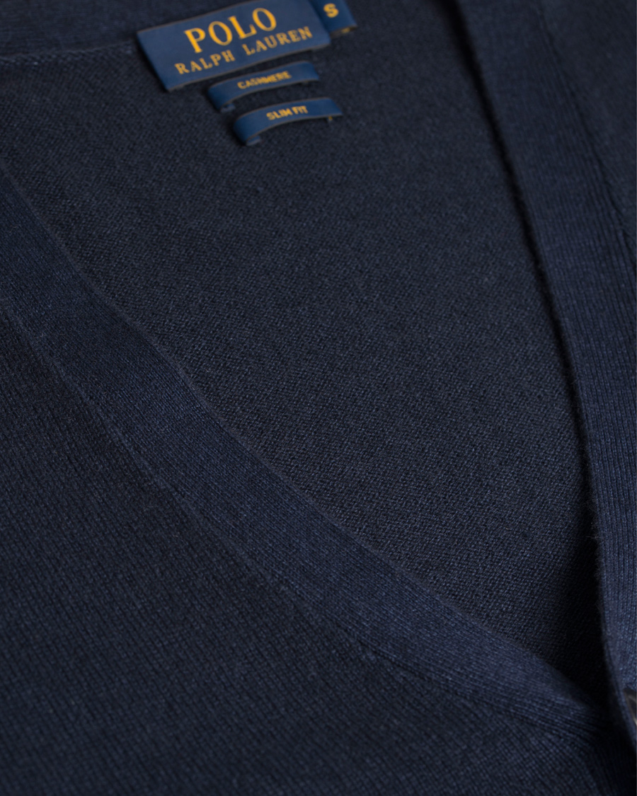 Homme | Pulls Et Tricots | Polo Ralph Lauren | Garment Washed Cashmere Cardigan Aviator Navy
