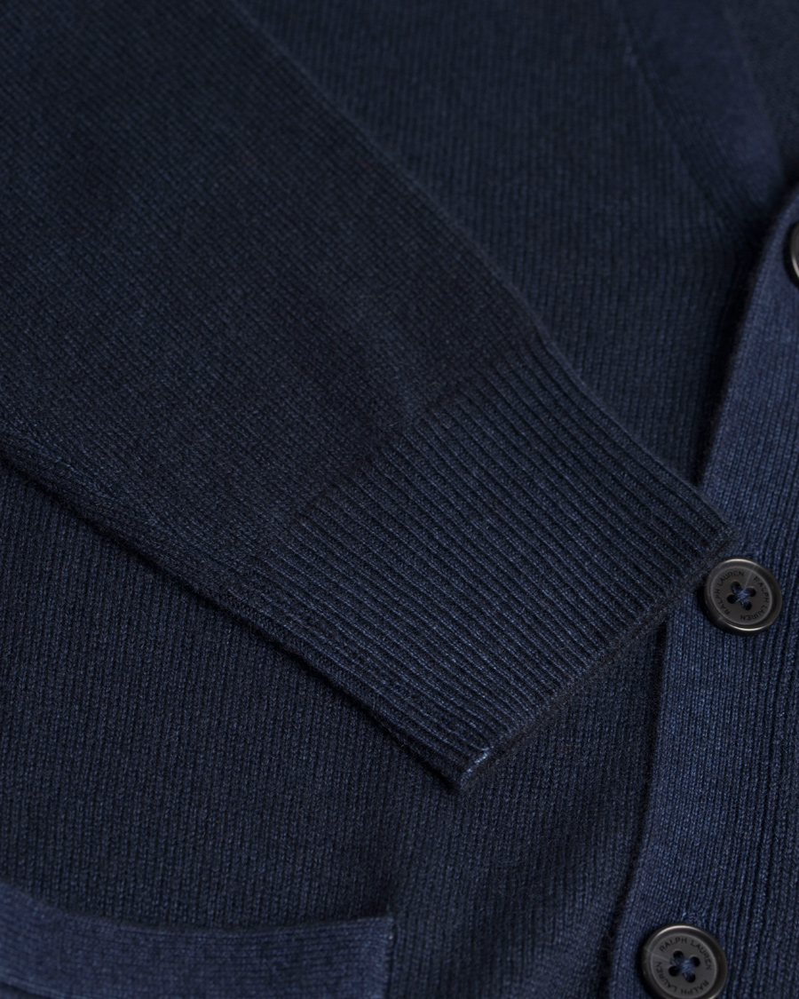 Homme | Pulls Et Tricots | Polo Ralph Lauren | Garment Washed Cashmere Cardigan Aviator Navy