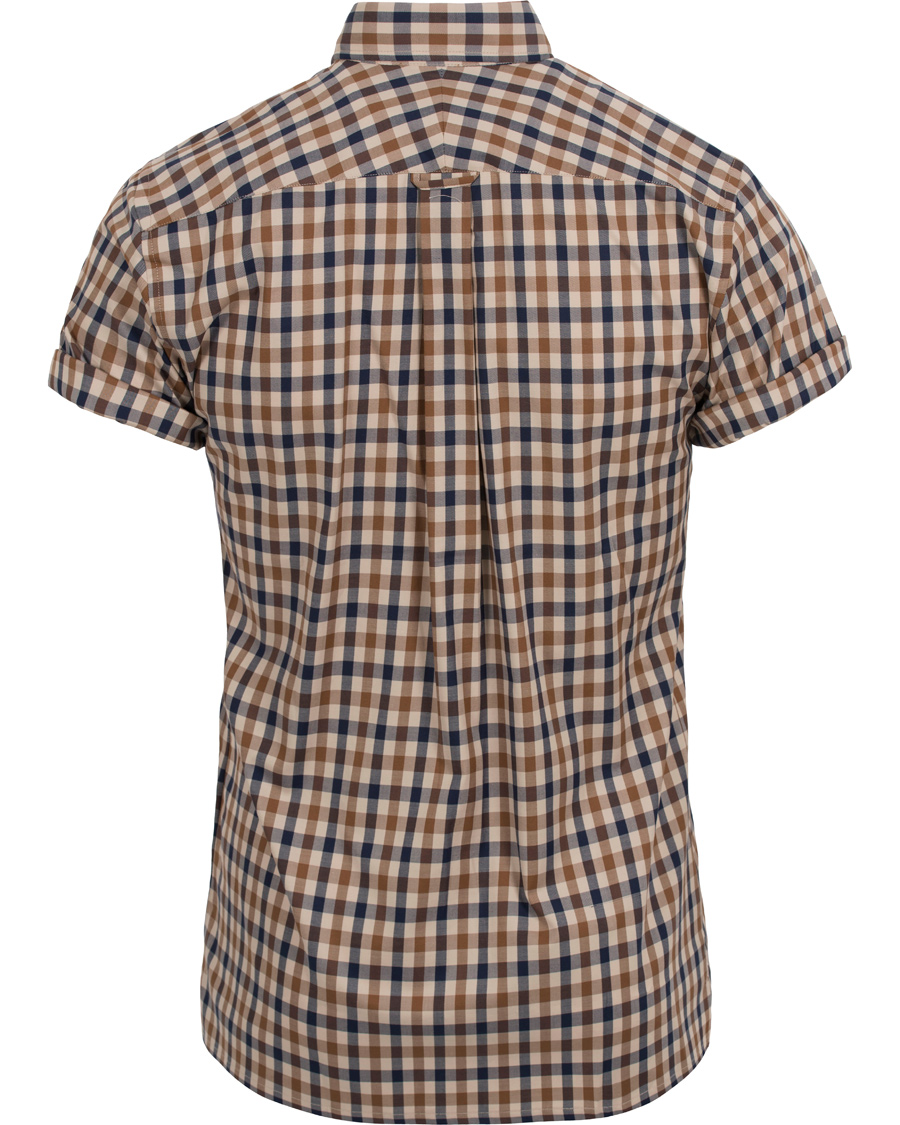 Homme | Chemises | Aquascutum | Emsworth Short Sleeve Check Shirt Vicuna