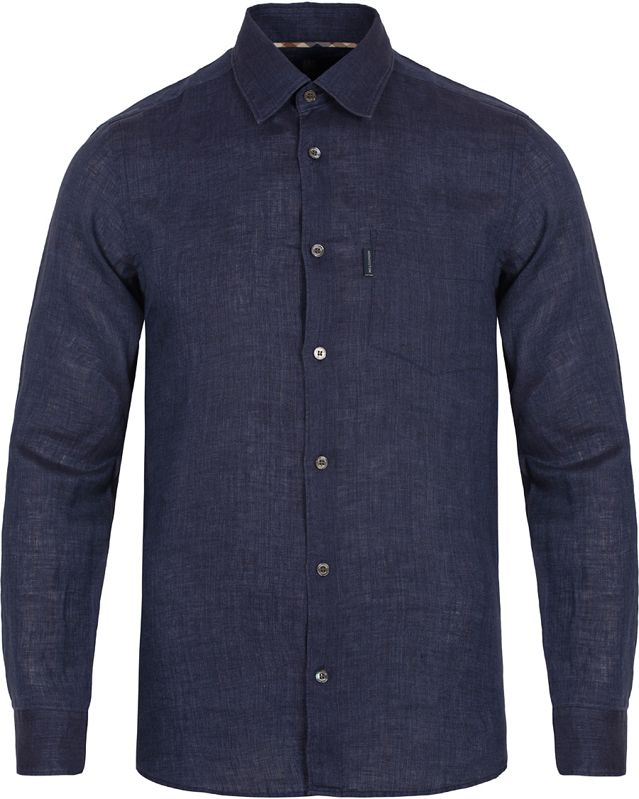 Homme | Chemises | Aquascutum | Ashby Linnen Shirt Navy
