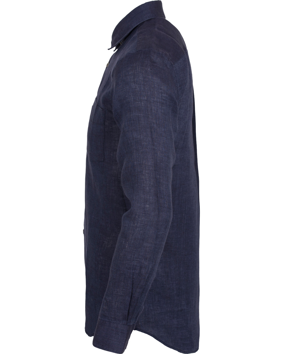 Homme | Chemises | Aquascutum | Ashby Linnen Shirt Navy