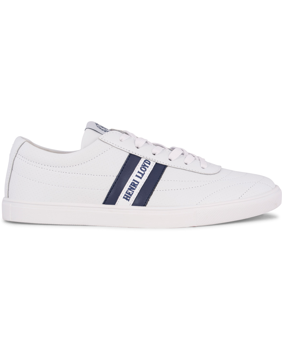 Homme | Henri Lloyd Wimbledon Trainer Sneaker White/Navy | Henri-Lloyd | Henri Lloyd Wimbledon Trainer Sneaker White/Navy