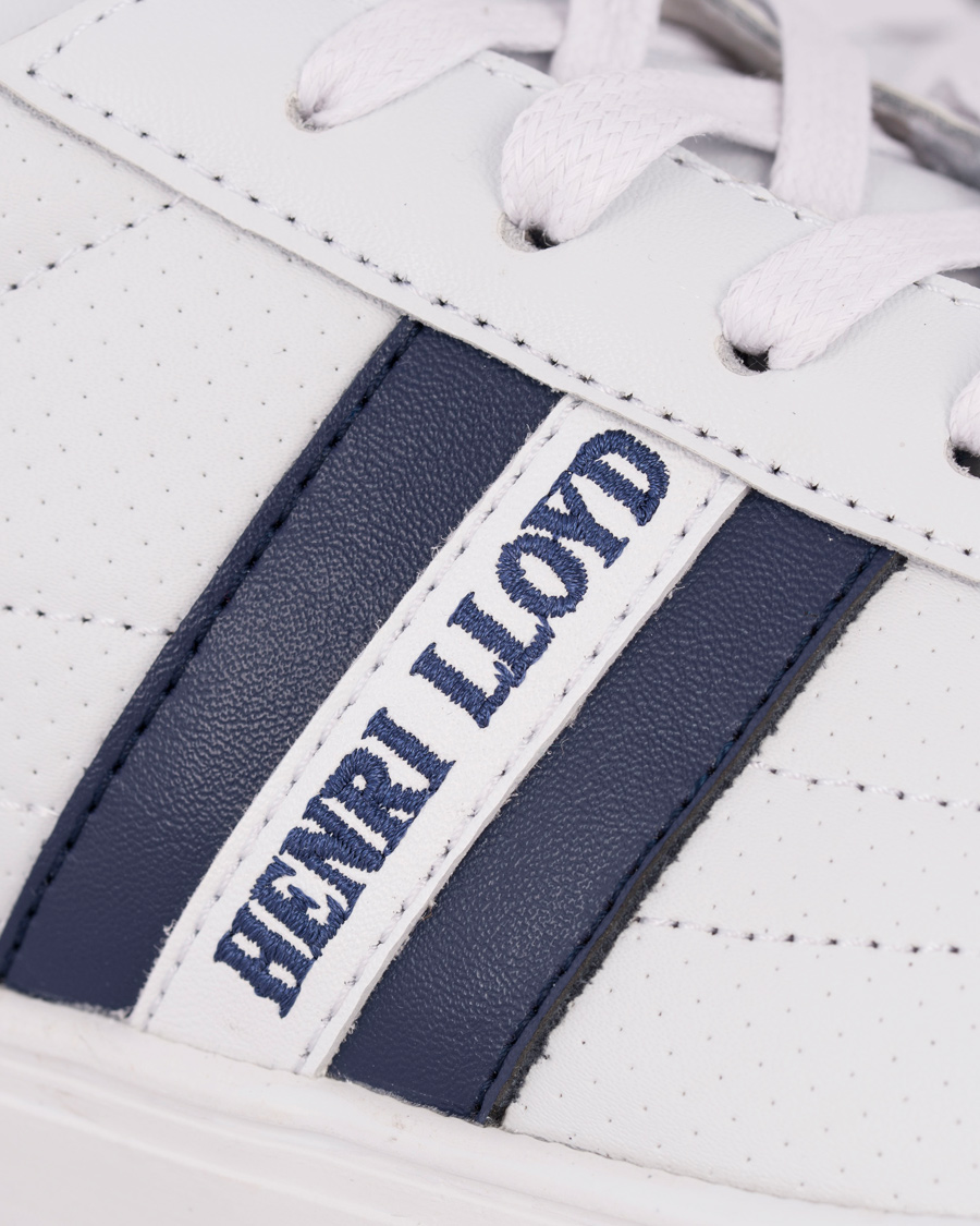 Homme | Henri Lloyd Wimbledon Trainer Sneaker White/Navy | Henri-Lloyd | Henri Lloyd Wimbledon Trainer Sneaker White/Navy