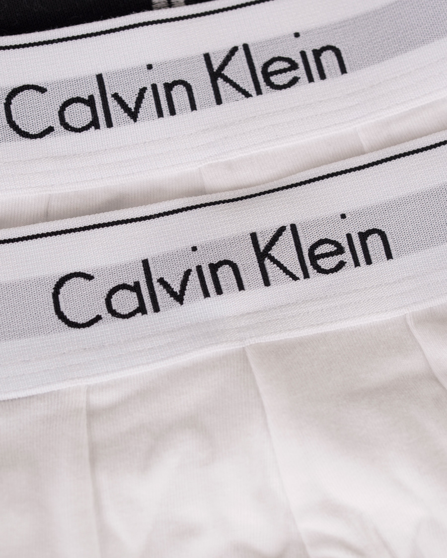 Homme | Sous-Vêtements Et Chaussettes | Calvin Klein | Modern Cotton Stretch Trunk 2-Pack White