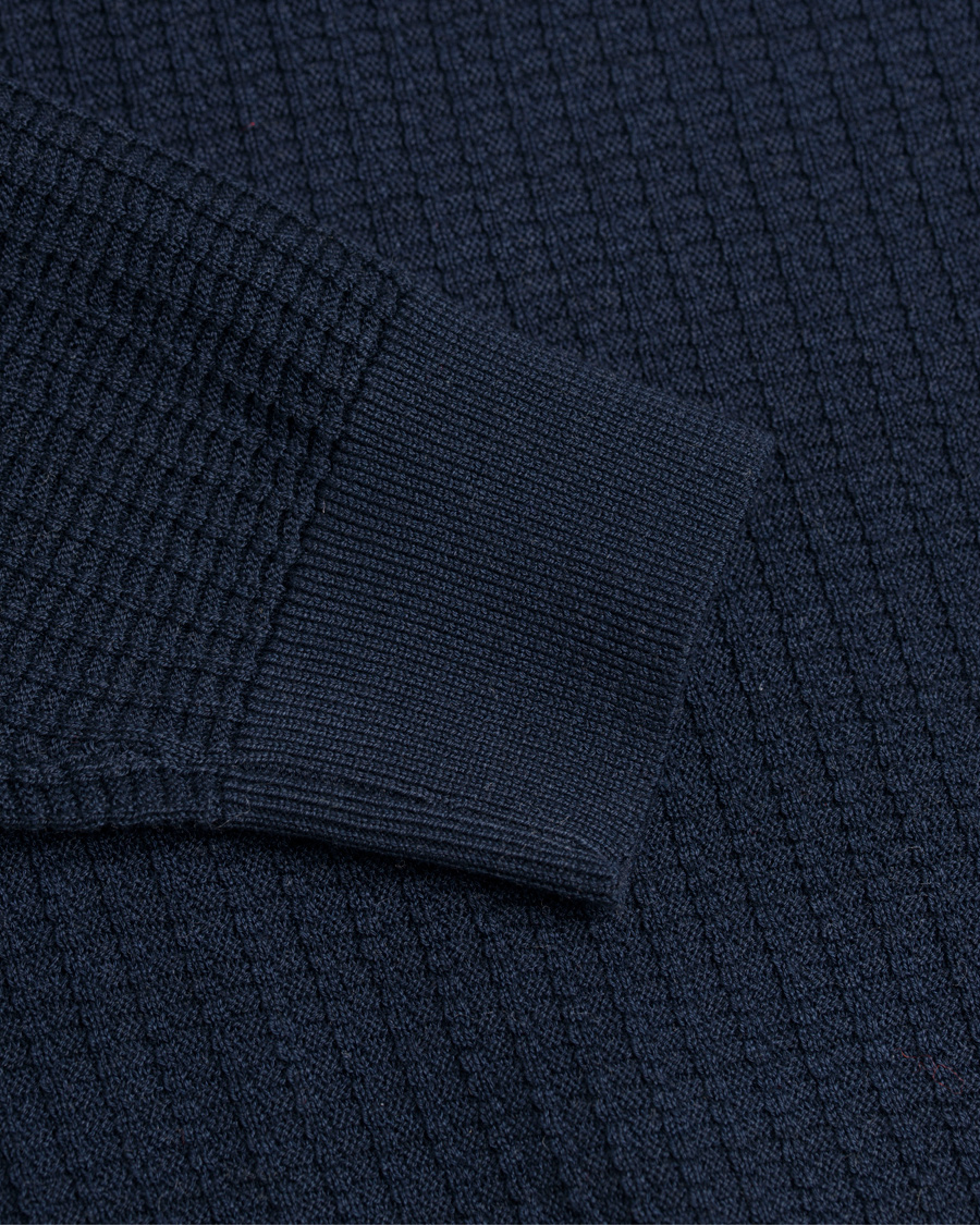 Homme | Pulls Et Tricots | NN07 | Walt Waffled Button Sweater Navy