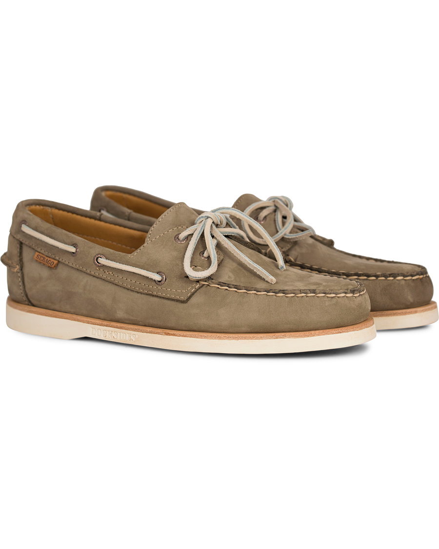 Homme | Sebago Premium Docksides Dark Taupe Nubuck | Sebago | Premium Docksides Dark Taupe Nubuck