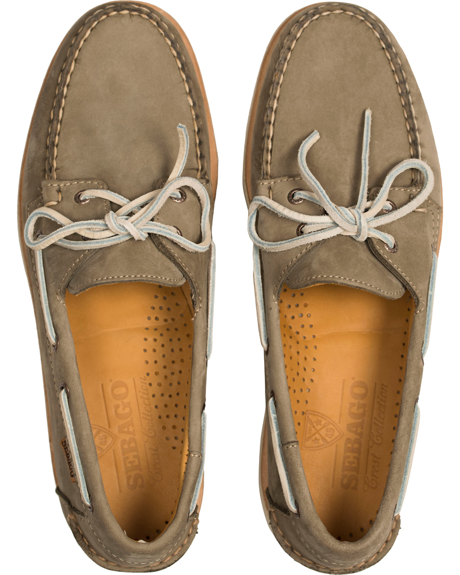 Homme | Sebago Premium Docksides Dark Taupe Nubuck | Sebago | Premium Docksides Dark Taupe Nubuck