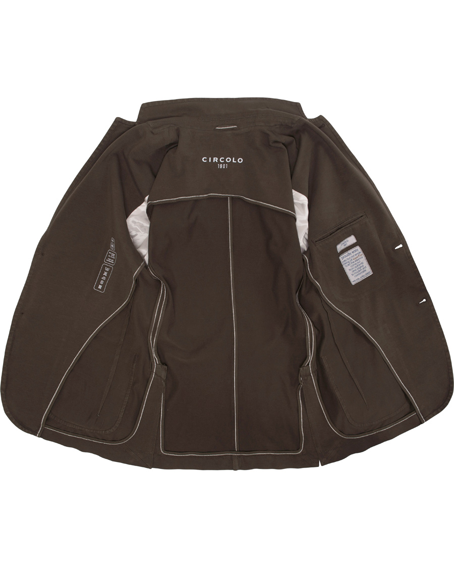 Heren | Blazers | Circolo 1901 | Jersey Patch Pocket Blazer Cocco Dark Brown